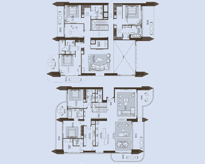 Atelis by Meraas 5 Bedroom Penthouse Floor Plan